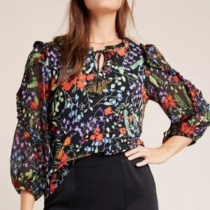 Anthroplogie Jacquin Peasant Blouse - Size Small